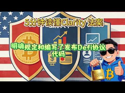 5分钟读懂Clarity 法案，DiFi生死大考#difi#Clarity #美国#sec#btc#加密货币#数字货币