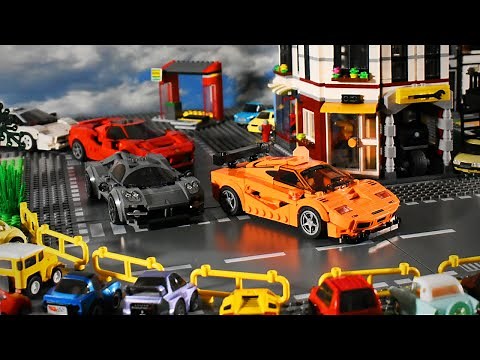 Lego McLaren F1's Street Racing StopMotion - (Lego Speed Champions 76918)