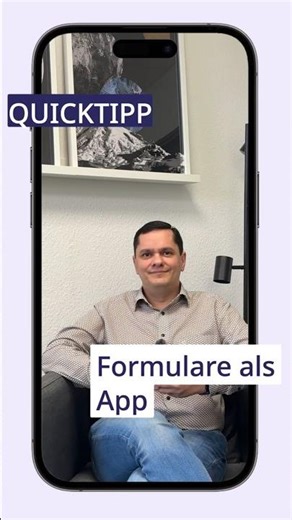 Just one click! Link forms directly to your phone as an app 📲 | Quick tip #Short