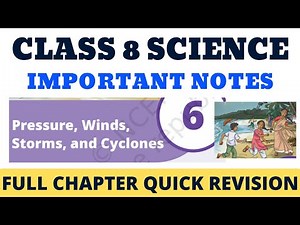 Class 8 Notes Pressure, Winds, Storms, and Cyclones | Class 8 Curiosity Notes