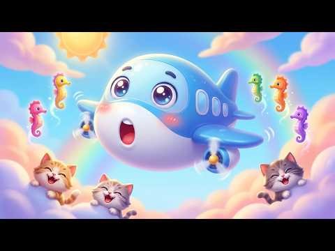 Airplane Rhyme 2 | Five Little Seahorses 2 | The Three Little Adventurous Cats 2