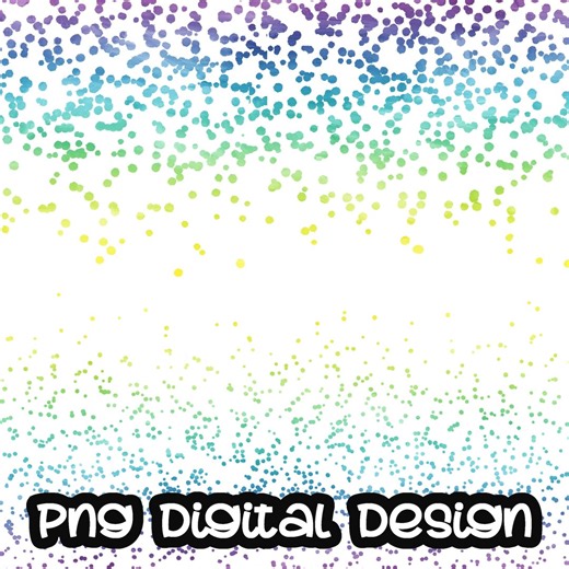 Confetti Border Blue Purple Clip Art, Party Digital Design Clipart PNG Digital Download - Etsy