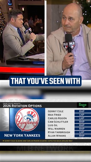 MLB Network on Instagram: "Is this the best rotation Brian Cashman has had during his time with the Yankees? 😅 MLB Network + @sageofficial"
