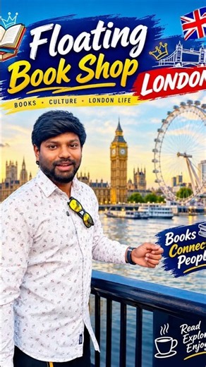 I Found London’s FLOATING BOOK SHOP! 📚🚤🇬🇧 | Hidden Gem in London