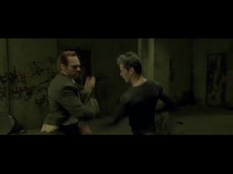 THE MATRIX (1999) Fight scene