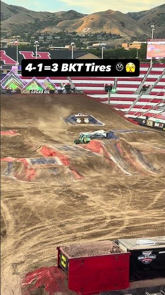 Not the BKT freestyle run Tyler Menninga wanted 👀 #MonsterJam #MonsterTrucks #MJWF