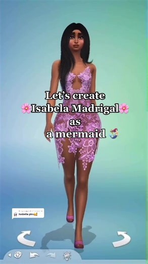 Creating Isabela Madrigal Mermaid in Sims 4 | Encanto Disney