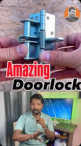 120K views · 2.9K reactions | Automatic door lock Self closing door lock Automatic spring hinge lock Self hinge Invisible door closer Door hinge | Sridhar 360 | Facebook