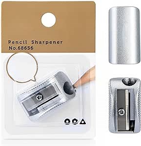 Mini Pencil Sharpener,Zinc Alloy Material，Sharp, Durable, and Safe,Beautiful,Pencil Sharpener,for Standard Pencils,Colored Pencils, and Makeup Pencils,for Classroom,Home,Office Us