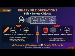 Binary File Operations - Edit and Delete Objects | Tutorial - 15