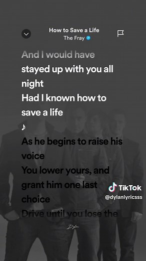 The Fray - How To Save A Life (Full Song Lyrics)