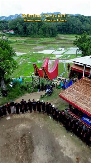 MA'BADONG: RITUAL SAKRAL PENGHORMATAN TERAKHIR di TANAH TORAJA. NYANYIAN JIWA. 🖤 #Toraja #Mabadong