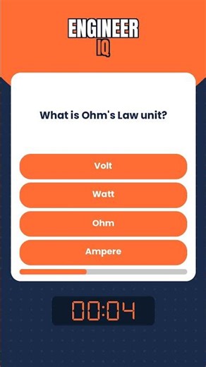 Engineering Quiz: What is Ohm's Law unit? #Shorts