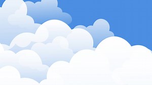 Animation of multiple white clouds on blue sky with copy space background | Premium Stock Video Footage