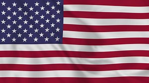 Download United States of America realistic waving flag. smooth seamless loop 4k video for free