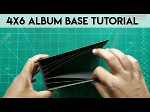 how to make 4x6 scrapbook base / scrapbook tutorial / mini album base