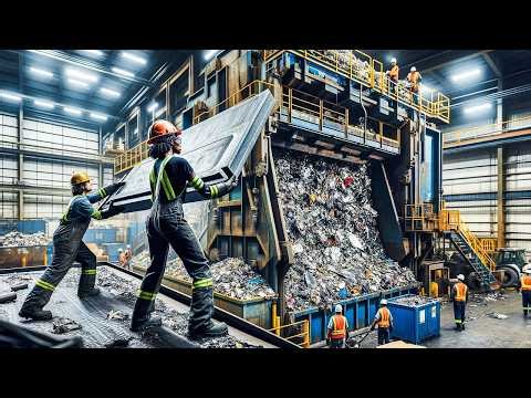 How Plastic Is Recycled Inside Massive Industrial Recycling Plants