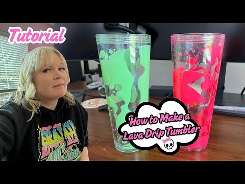 How to Make a LAVA DRIP Snow Globe Tumbler!