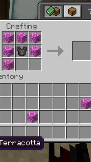 crafting miner's helmet #minecraft​ #shorts​ #youtube​