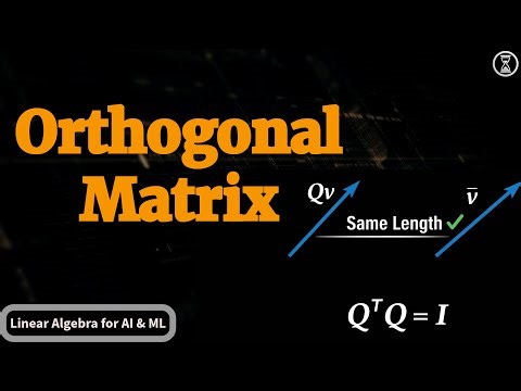 Orthogonal Matrix | Why Orthogonal matrix does NOT change the length and angles of a Vector?