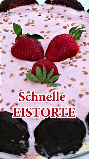 Schnelle EISTORTE - lecker und ruck zuck fertig #shorts