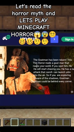 Meet ..THE GOATMAN REVIVED | Minecraft Horror 2025