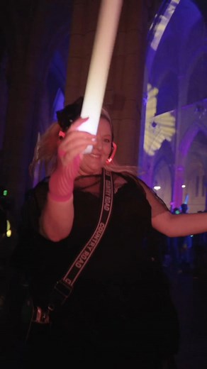 52K views · 114 reactions | The Incredible Silent Disco Tour is lighting up Portsmouth Cathedral ✨ Dance beneath dazzling illuminations and sing your heart out to the 90s!  Tickets are flying out  | Silent Discos in Incredible Places | Facebook