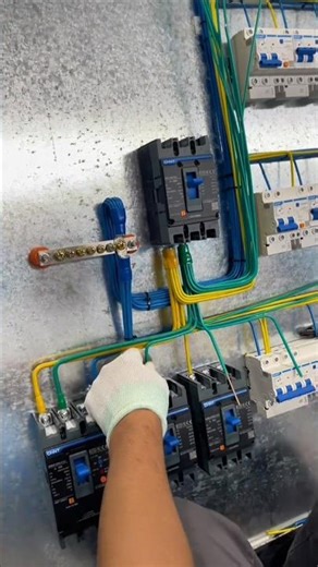 mccb circuit breaker connection #electrician #funnyvideo #automobile ##viralvideos