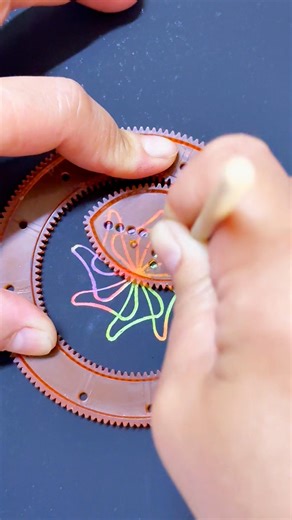 What's hiding under the black? 🤔 #art #asmr #spirograph