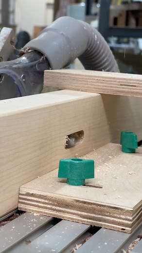 Pantorouter for a quick through-mortise and tenon. #woodworking #joinery #pantorouter #maker #woodshop #shoplife #furnituremaker #process #diy #platformbed | Boundary Fog Furniture