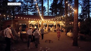 This Prescott site for a rustic wedding with campfires and cabins