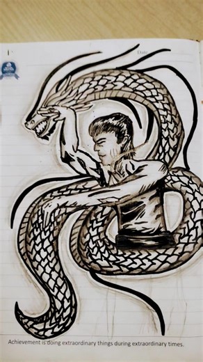 bruce lee drawing #art #viral #brucelee #bruceleemotivation #bruceleethefighter