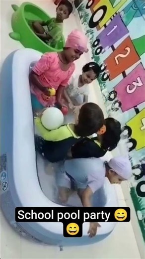 School pool party be like… masti level = unlimited 💦😎 #poolparty #funtime #school #bestdays #viral