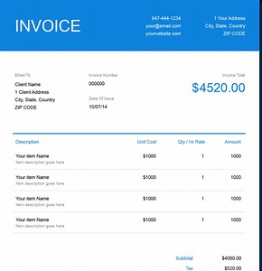 How To Use an Invoice Template