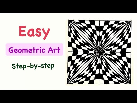 Geometric Art 🎨 #stepbystep 🖌️ #tutorial #fyp #drawing #drawwithme