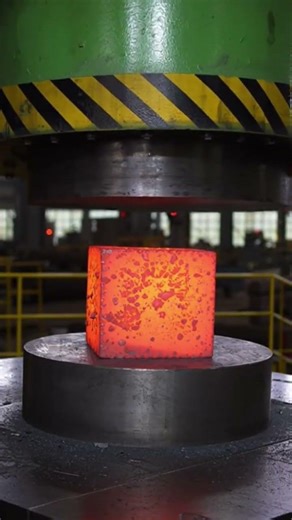 Red-Hot Steel vs Hydraulic Forging Press | Extreme Industry 🔥