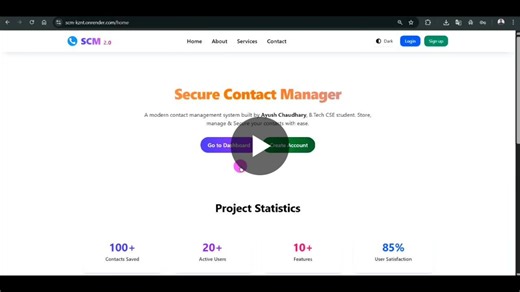 Secure Contact Management System with Java Spring Boot | Ayush Chaudhary posted on the topic | LinkedIn