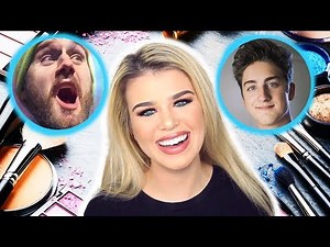 my friend boys narrate my makeup