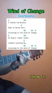 462K views · 9.1K reactions | Wind of change /Scorpions #chordguide #guitartutorial #guitarlesson #forbeginners #easychords #windofchange #scorpions #fypviralシ | Marcelino Viray | Facebook