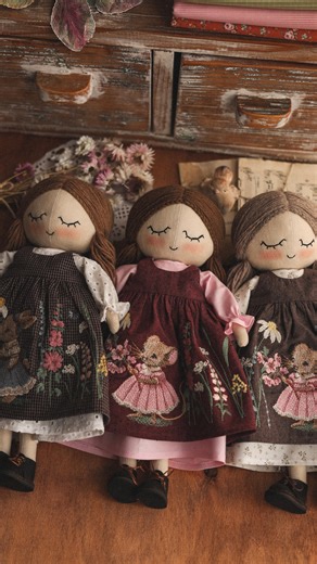 Handmade dolls • Doll sewing patterns & tutorials on Instagram: "New dolls are listed on my website, guys! Welcome! I’ll be glad to see you in my shop ♥️ #handmadedolls"