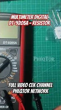 Multimeter Digital DT9205A #multimeter #avometer #dt9205a #elektronik #resistor #pheqtor