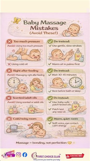 👶 Baby Massage Mistakes (Avoid These!)