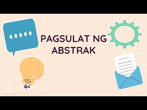 Pagsulat ng Abstrak