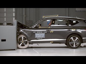 2021 Genesis GV80 driver-side small overlap IIHS crash test