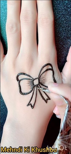 Easy Mehndi for Beginners | Quick Simple Hand Design #mehndidesign #shorts