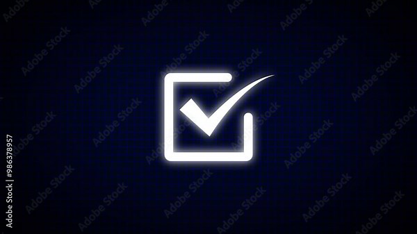 Check mark icon animation.Check mark symbol. approved tick mark icon, success, correct concept.