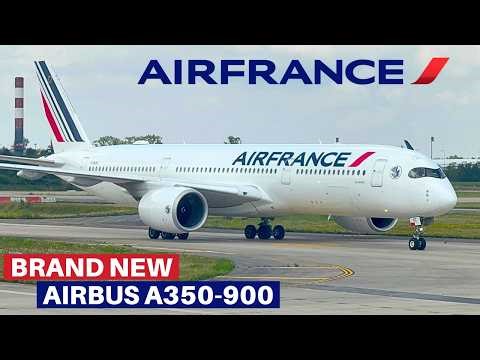 AIR FRANCE BRAND NEW AIRBUS A350-900 (Economy) | Paris - Boston | Flight Review