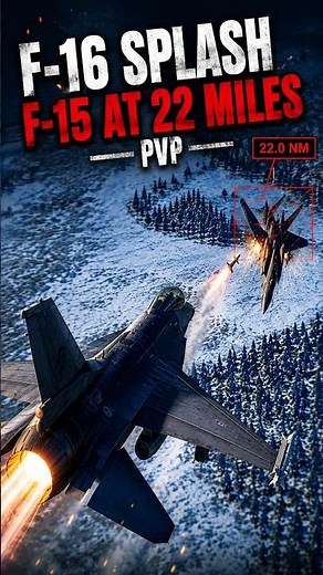 F-16 SPLASHES F-15 AT 22 MILES! | Long-Range BVR PvP Kill | DCS World