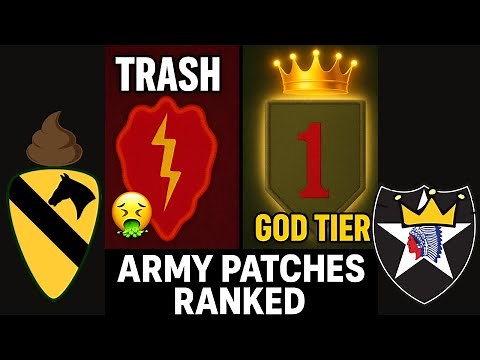 Ranking U.S. Army Patches From WORST to BEST!!