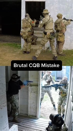 CQB Training Fail #airsoft #military #shorts #fail